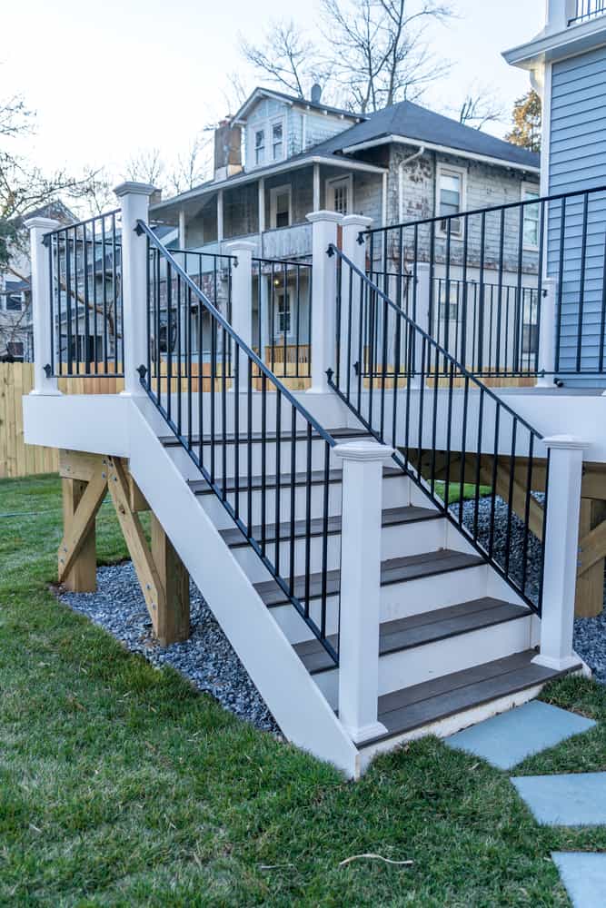 classic backyard wooden deck.